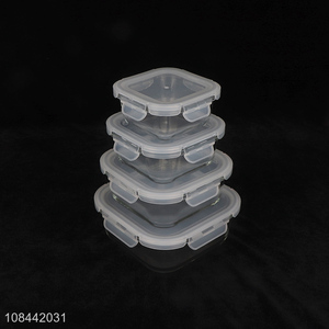 Factory price glass food preservation box with top quality