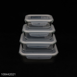 Yiwu market household glass food storage box sealed box