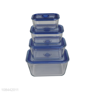 Good quality glass kitchen food preservation box for sale