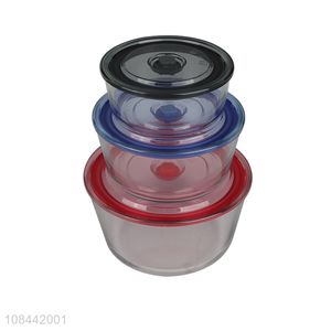 Hot selling multicolor glass food preservation box wholesale