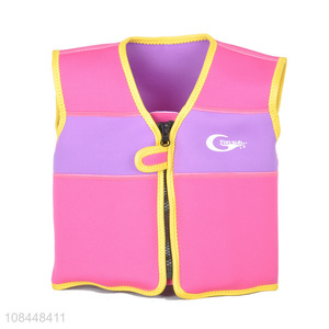 Wholesale kids swimming life jacket PE foam neoprene life vest for children