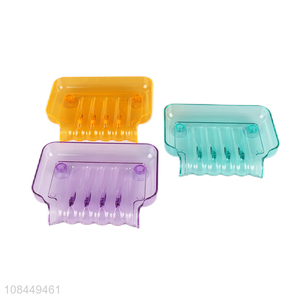 Wholesale colorful plastic soap dish soap holder soap tray bathroom products