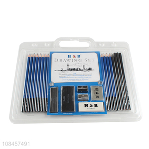 Wholesale price sketch pencil sharpener eraser set