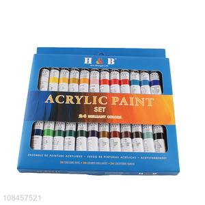 Yiwu market wholesale 24 color art acrylic paint