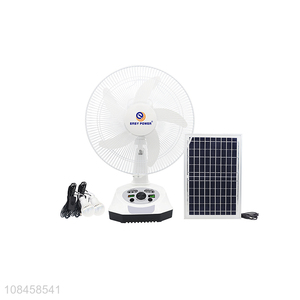 Hot products mini solar energy desk fan rechargeable fan