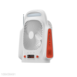 Wholesale from china home mini solar electric fan rechargeable fan