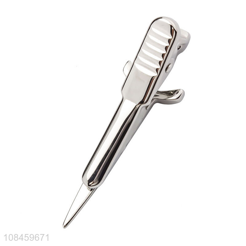 Hot sale silver collar pin men business tie clips