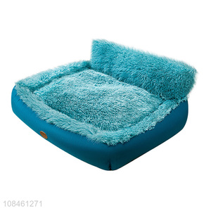Wholesale winter warm cosy washable fluffy plush dog <em>bed</em> <em>pet</em> products