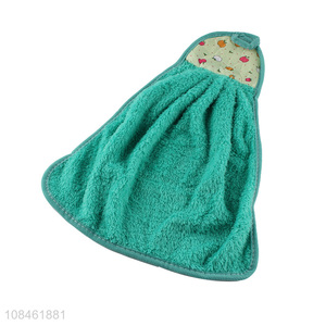 Wholesale super absorbent coral fleece hand towels for bathroom kitchen