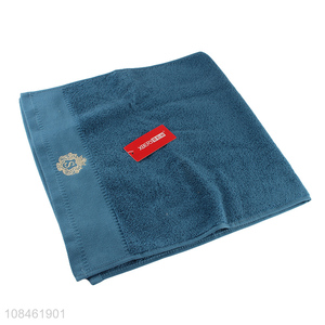 Wholesale solid color high-end embroidery pure cotton face towels