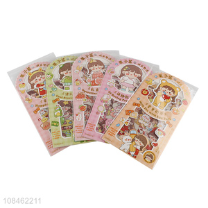 Best selling 10 piece cartoon hand account decorative stickers