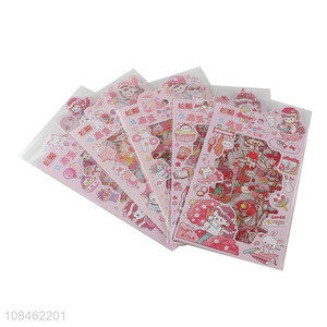 China factory creative paper hand account stickers bag set