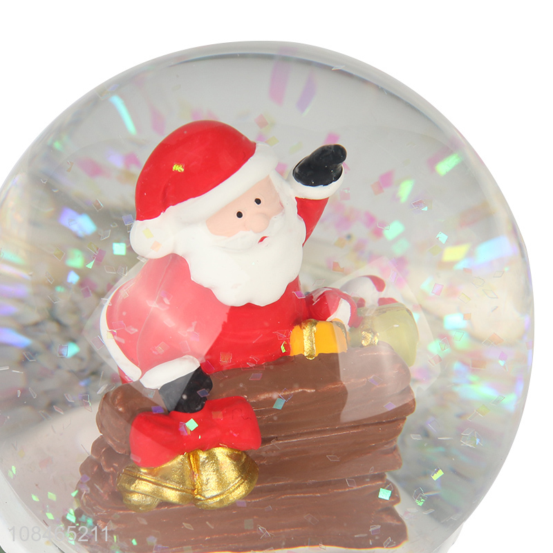 New arrival resin water ball Christmas glass snow globe decorations