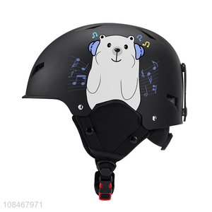 Hot selling cute windproof impact resistance snow sport helmet for kids & adults