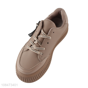 Factory direct sale fashion leather shoes ladies flattie