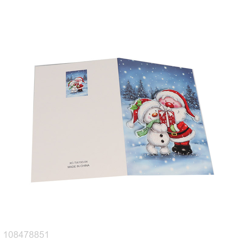 Factory supply Christmas greeting cards holiday gift cards