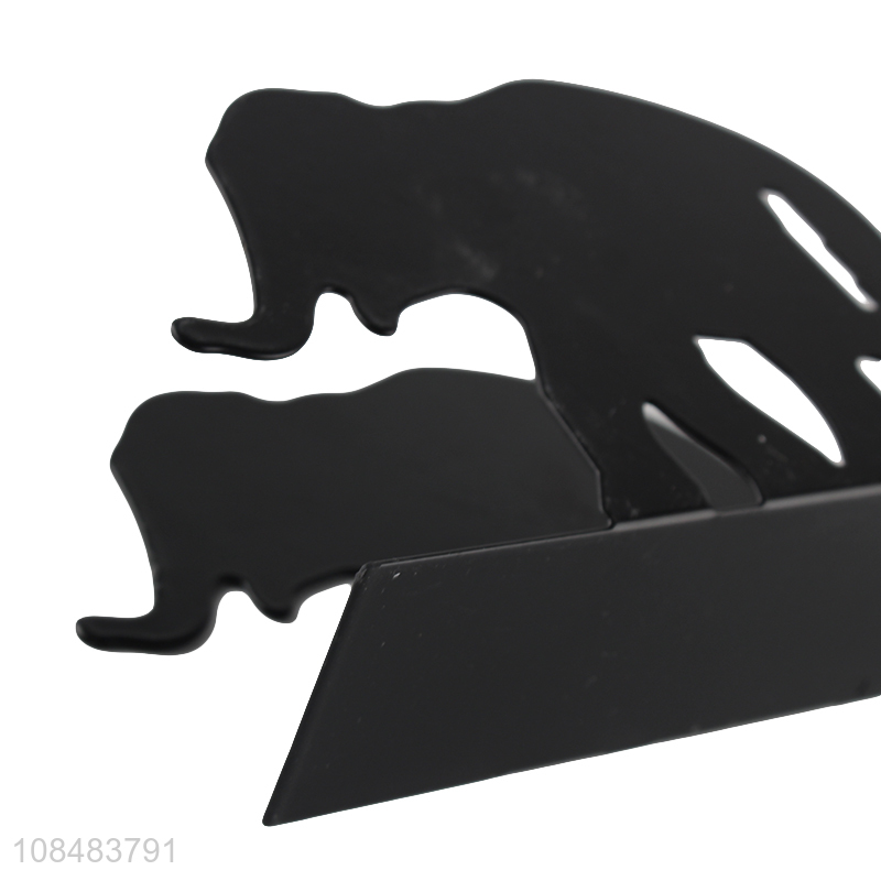 China wholesale black elephant shape napkin holder for hotel