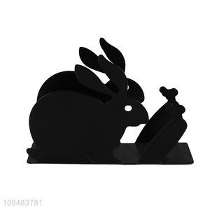 Wholesale from china black rabbit shape napkin holder for restaurant