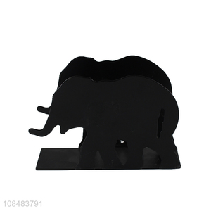 China wholesale black elephant shape napkin holder for hotel