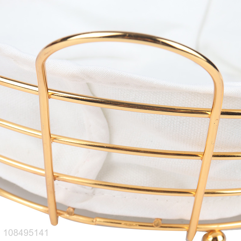 Wholesale price simple creative metal bread basket