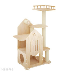 Good quality wooden <em>cat</em> house fashion <em>cat</em> climbing frame <em>toy</em>