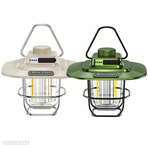 Wholesale multi-function outdoor camping lamp usb rechargeable retro lantern <em>emergency</em> <em>light</em>