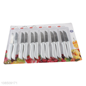 Top selling stainless steel kitchen knife set with plastic handle