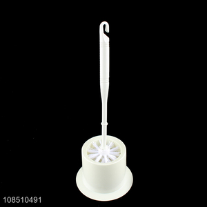 Low price white plastic household bathroom cleaning toilet brush