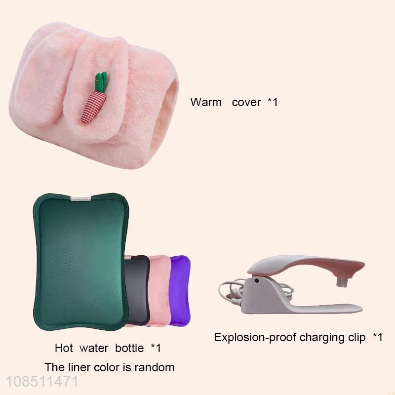 High quality portable rechargeable electric hot water bag for indoor outdoor