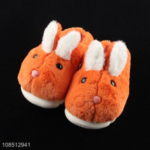 Wholesale cute winter fluffy indoor slippers bedroom shoes for women