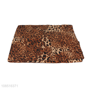 Factory supply thin leopard print <em>scarf</em> shawl for women girls