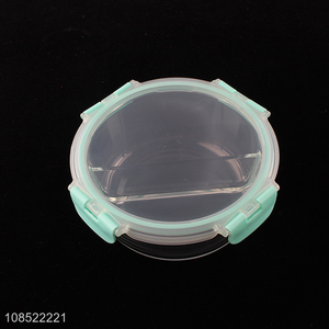 China factory round glass food sealed preservation box