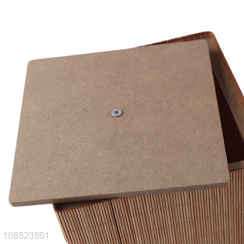 Facory supply handmade density board storage box tabletop organizer