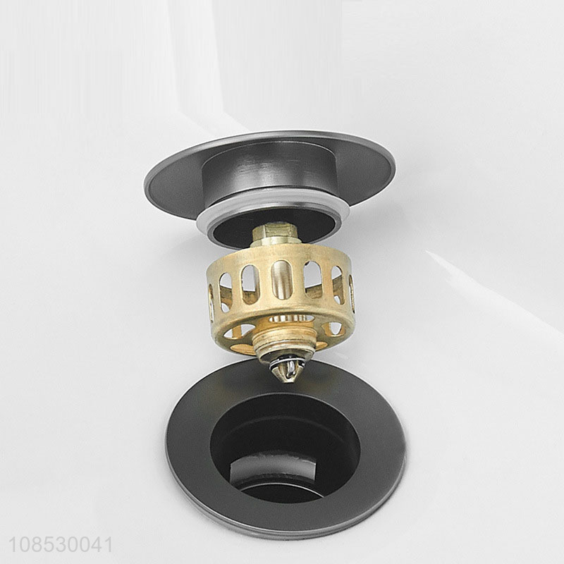 Wholesale pop up drains bathroom sink drain shower sink strainer plug