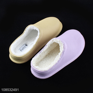 Hot selling women winter slippers waterproof fleece lined slippers