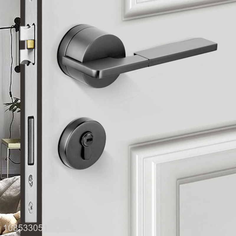 China sourcing black split lock indoor bedroom door lock
