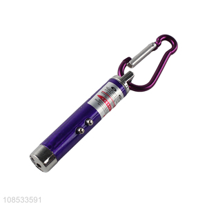 Wholesale mini red laser pointer led <em>flashlight</em> aluminum alloy keychain