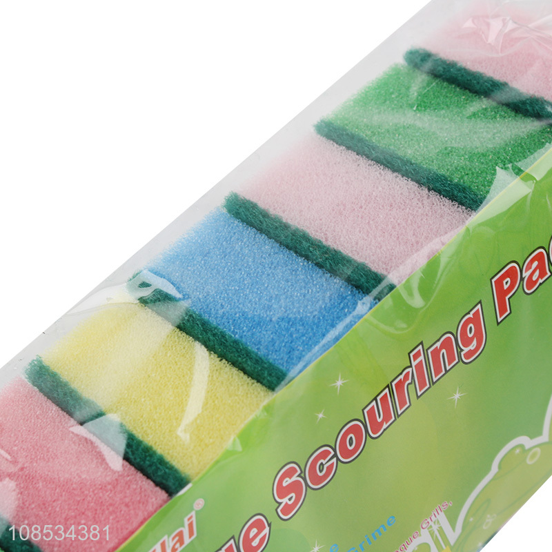 Best price 8pieces reusable kitchen sponge scouring pad