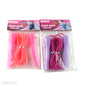 Wholesale plastic handle rubber jump <em>rope</em> <em>skipping</em> <em>rope</em> for children