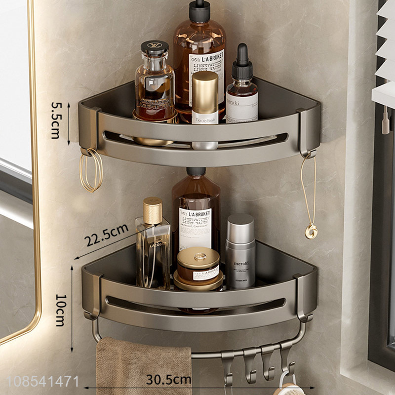 Online wholesale bathroom accessories wall-mounted storage shelves