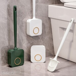Top sale household bathroom wall-mounted toilet brush with holder