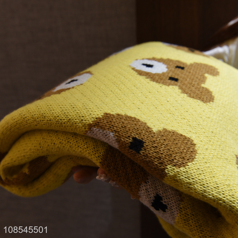 New product cute cartoon bear throw blanket home office nap blanket