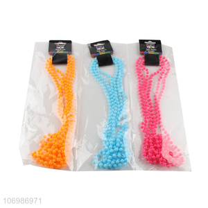 New fashion mardi gras plastic beads necklace set