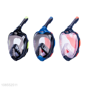 Wholesale waterproof 180 degree panoramic full face diving mask snorkel