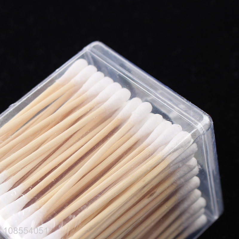 Good quality 200pcs bamboo cotton swabs natural cotton buds