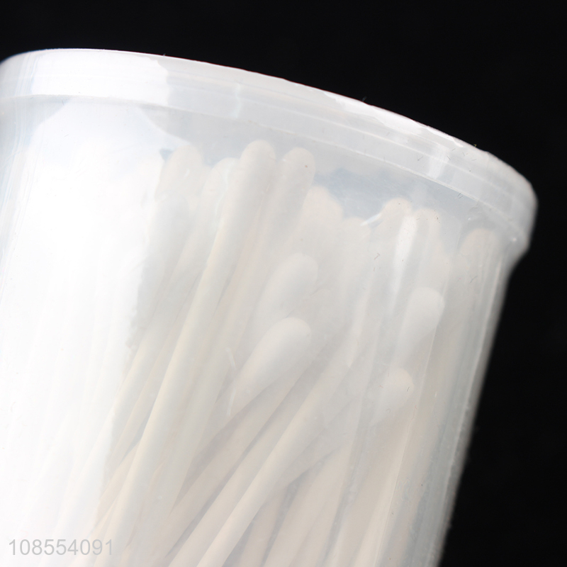 Good quality 180pcs biodegradable disposable paper cotton swabs