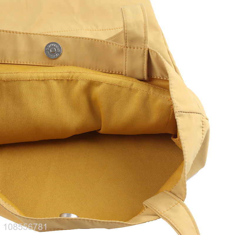 Factory price yellow girls shopping bag shoulder bag