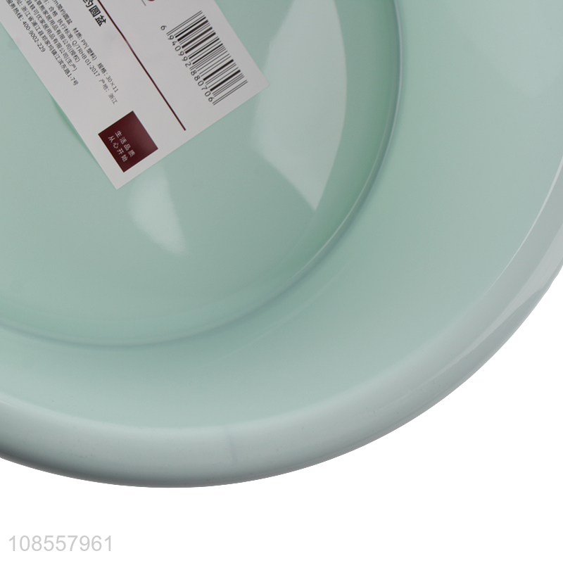 Good price round plastic face wash basin household bathroom plastic basin