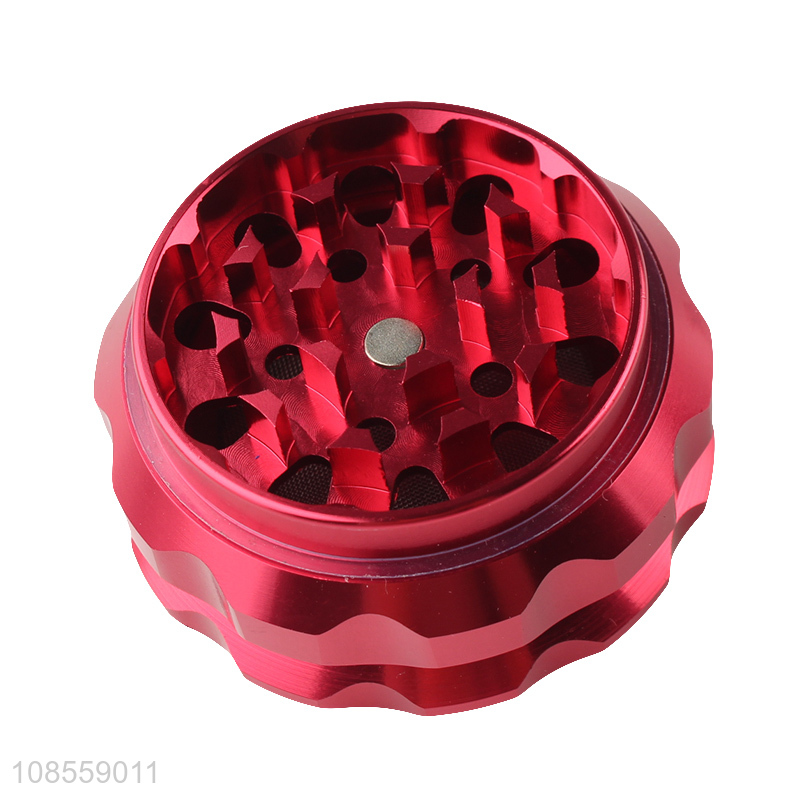 Factory price 63mm 4 layered aluminum alloy metal spice grinder smoke grinder