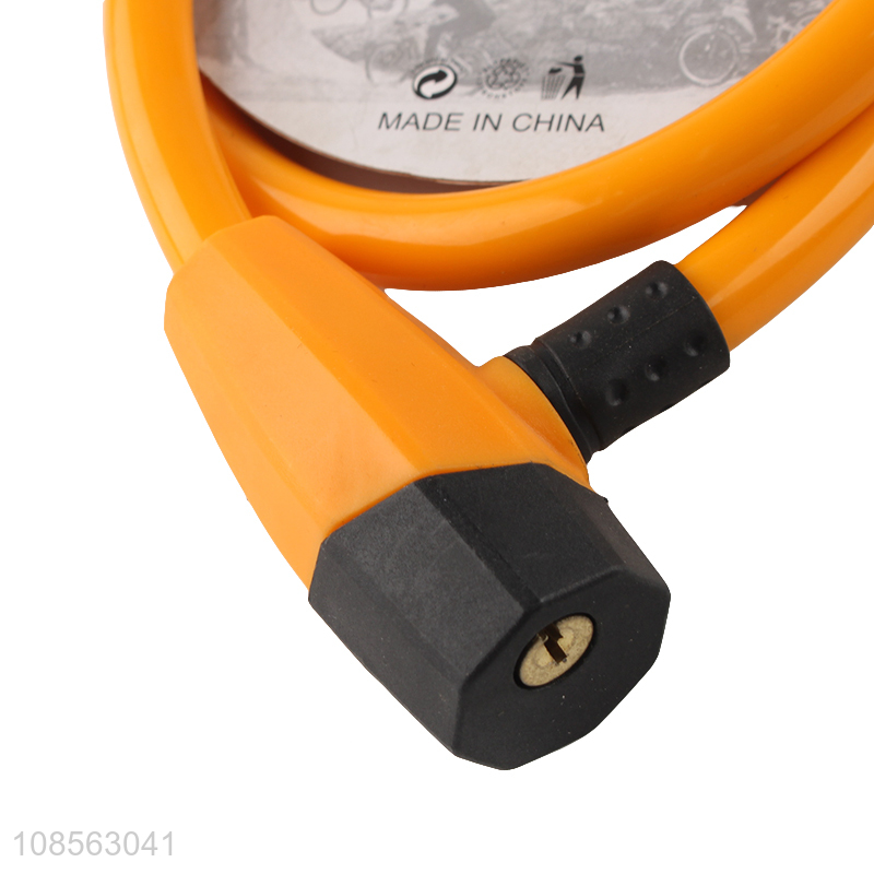 High quality bicycle security bicycle cable lock with keys